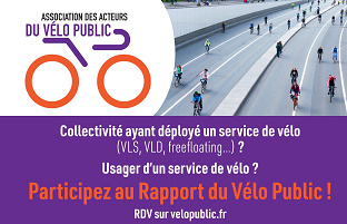 Participez à l'enquête nationale sur l'utilisation du vélo public