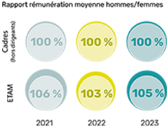 rapport rémunération moyenne