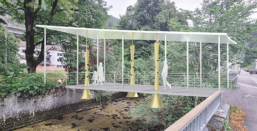 Présentation de la passerelle « Eauricule » dans son environnement.