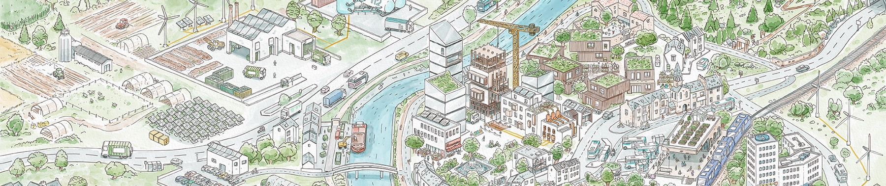Représentation cartographique des domaines d'activités Inddigo